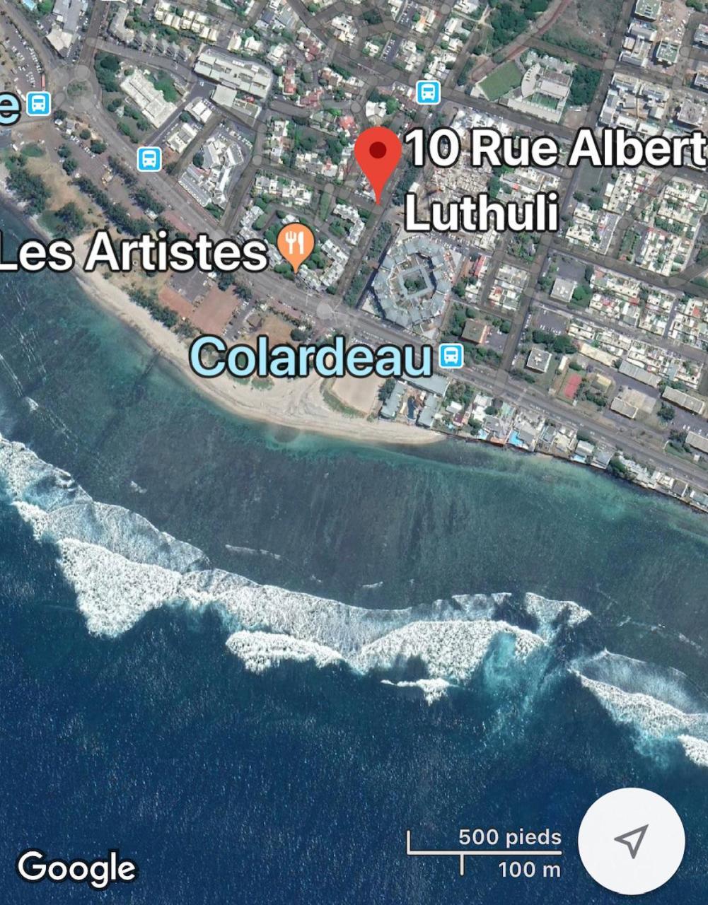 Appart' Cameleon, Studio Front De Mer, Tout A Pied 圣皮埃尔 外观 照片